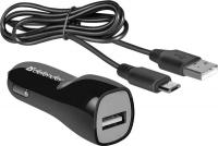 Автомобильное з/у Defender UCC-12, 1USB 1А с кабелем Micro USB, цвет черный